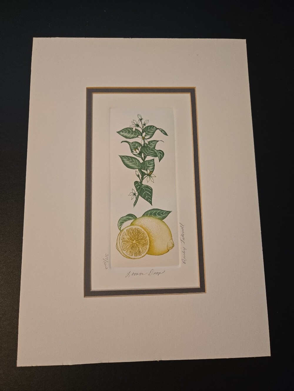 Barbie Tidwell "Lemon Drop"  Matted Print Number 317/1200